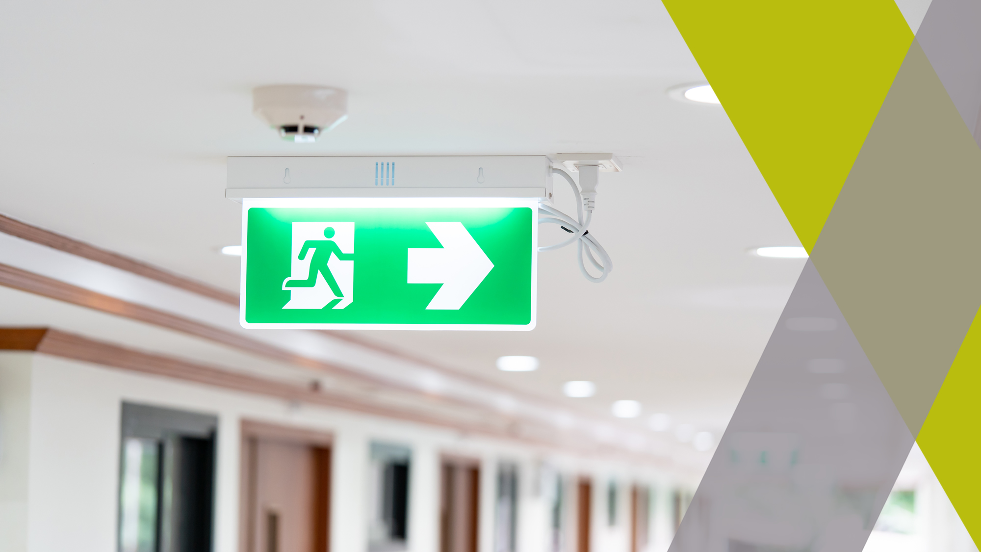 Emergency lighting for commercial premises